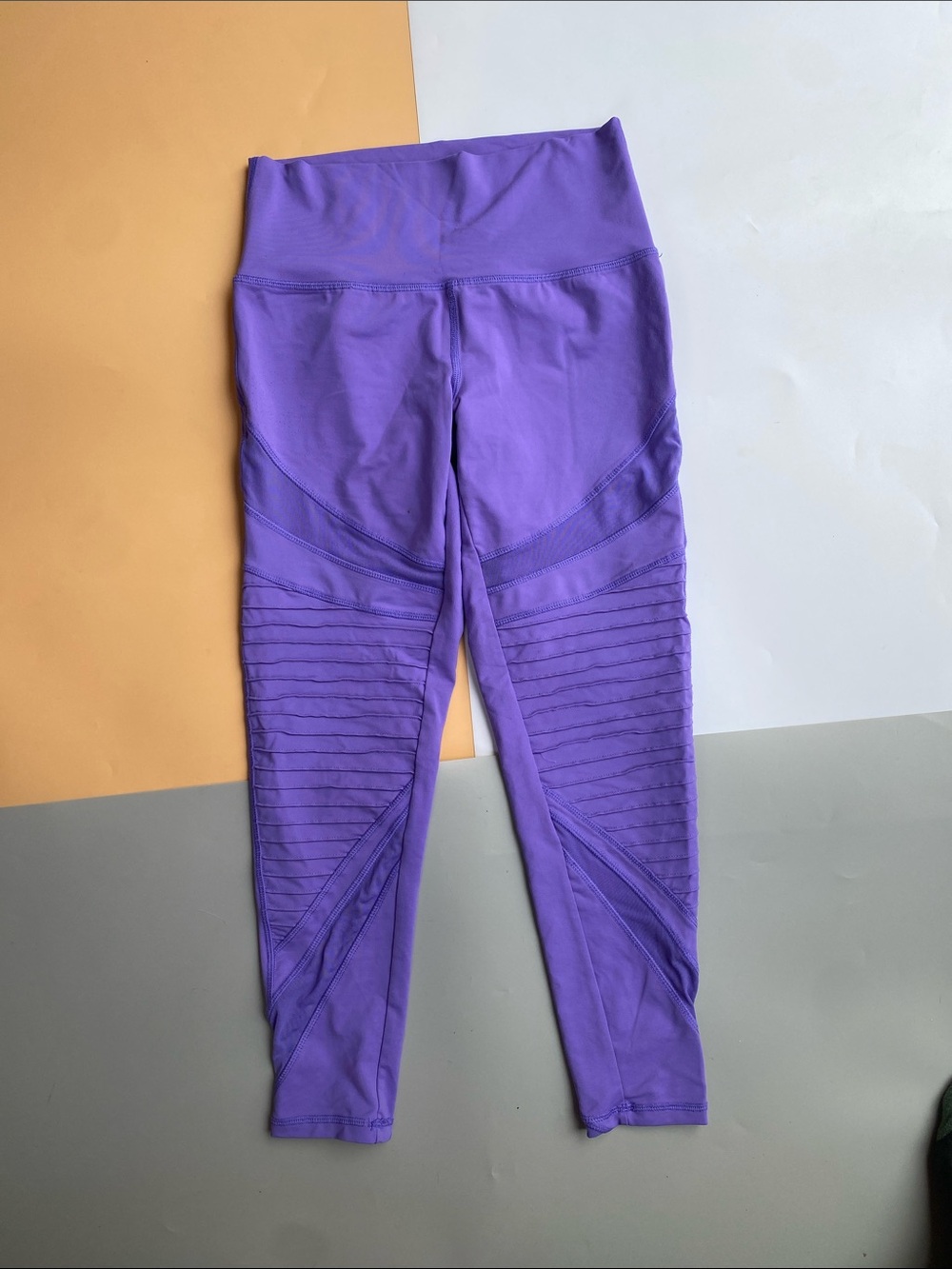 aerie Purple High-Rise Paneled Leggings
